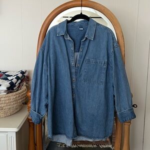 Old Navy Oversized Denim Shirt